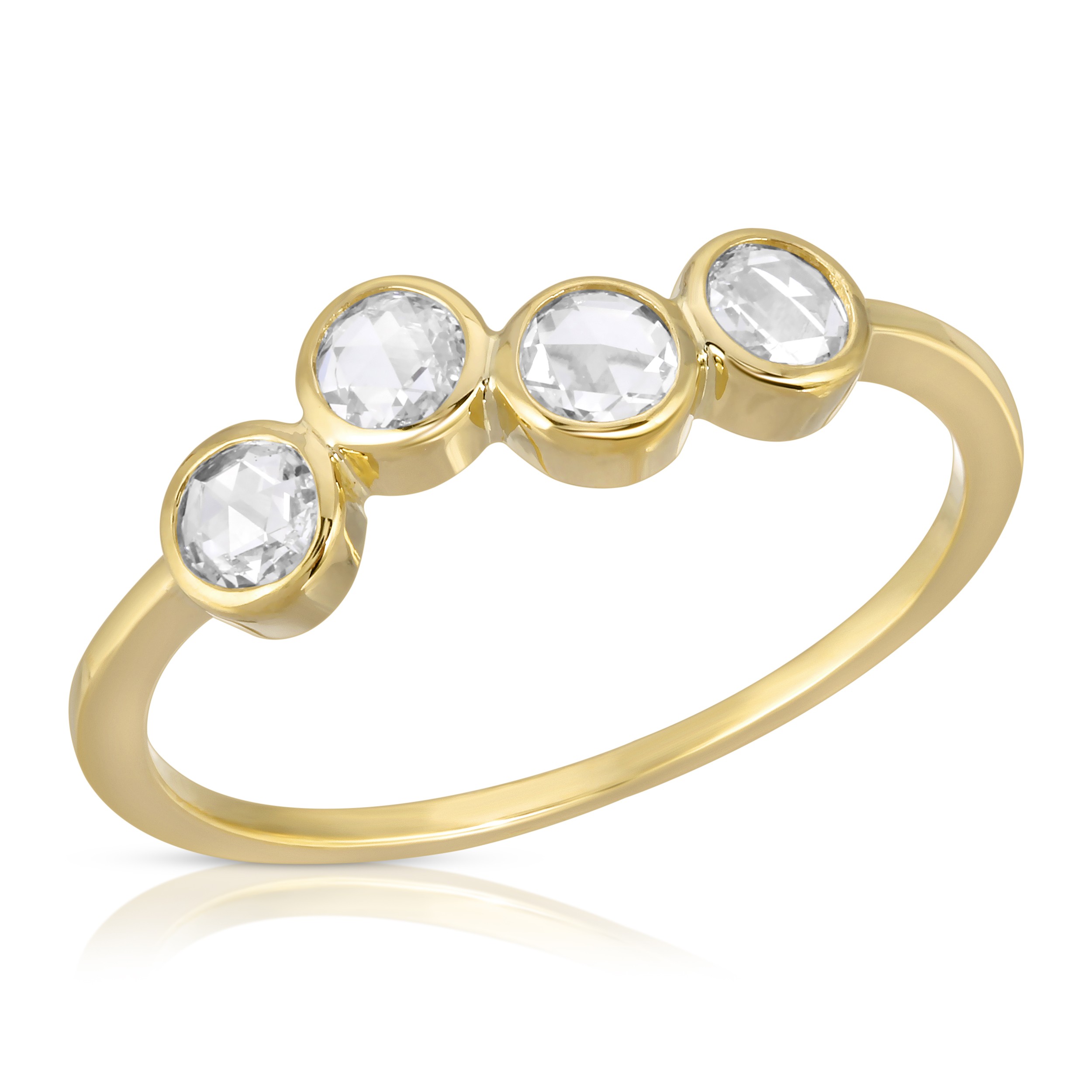 14K White Gold Four Leaf Clover Diamond Ring – Barsotti Jewelers