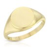 Solid Round Signet Ring Small 40Bjpg